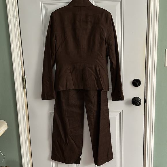 Merona Brown Linen Suit - Picture 2 of 8
